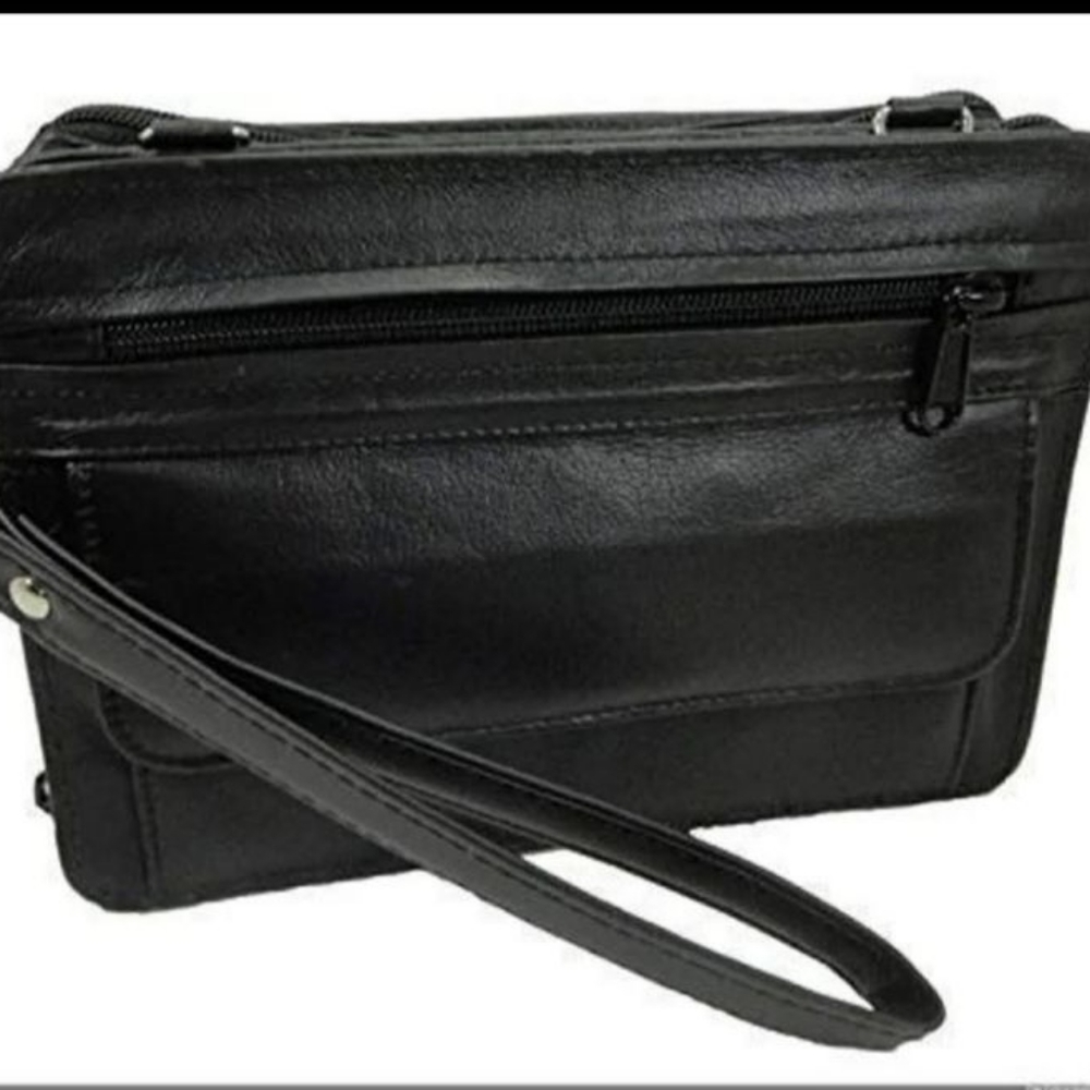 New Leather concealed carry crossbody organizer handbag with holster